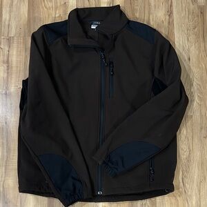 Black Diamond Men's Dark Brown and Black Windbreaker